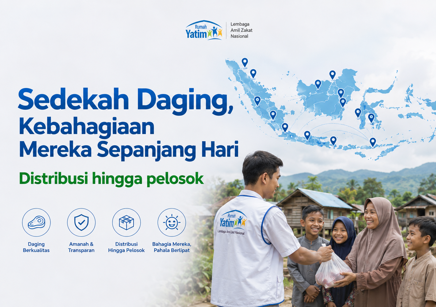 Sedekah Daging untuk Yatim & Dhuafa